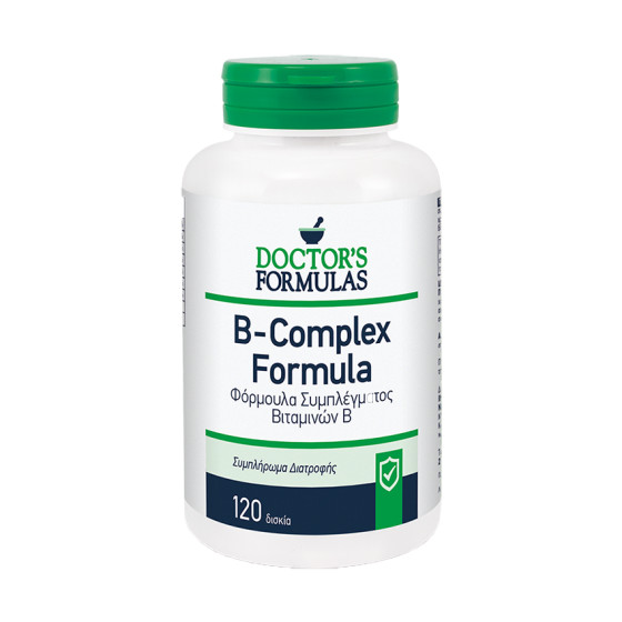 Doctor's Formulas Vitamin B Compex - Φόρμουλα Συμπλέγματος Βιταμινών B 120 Ταμπλέτες